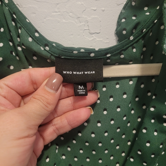 Who What Wear polka dot midi - Picture 2 of 7